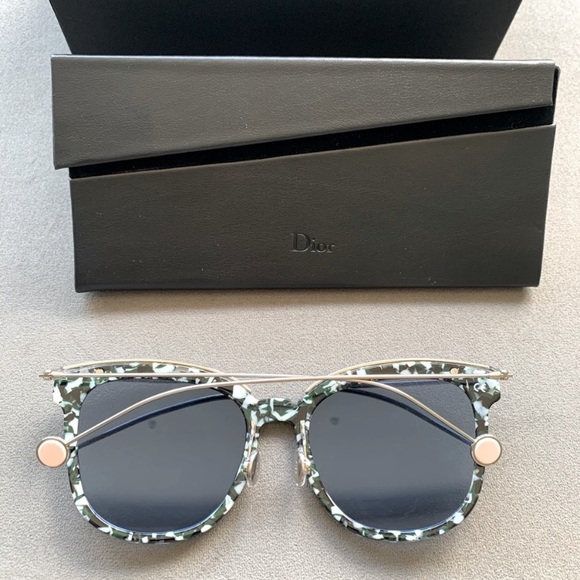 New DIOR Blossom1F Mirrored Semi-Round Sunglass Retro 70’s Style - Picture 3 of 16